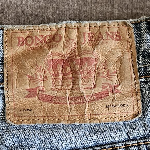 Bongo Shorts Mens 38 Blue Classic Fit 12" Inseam Jorts CottonDenim M1501003 VTG - Picture 13 of 16